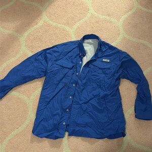 Columbia PFG spf shirt blue size L